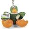 Show in main carousel: GoDog Checkers Sitting Duck Squeaker Dog Toy, Green, Small slide 1 of 8
