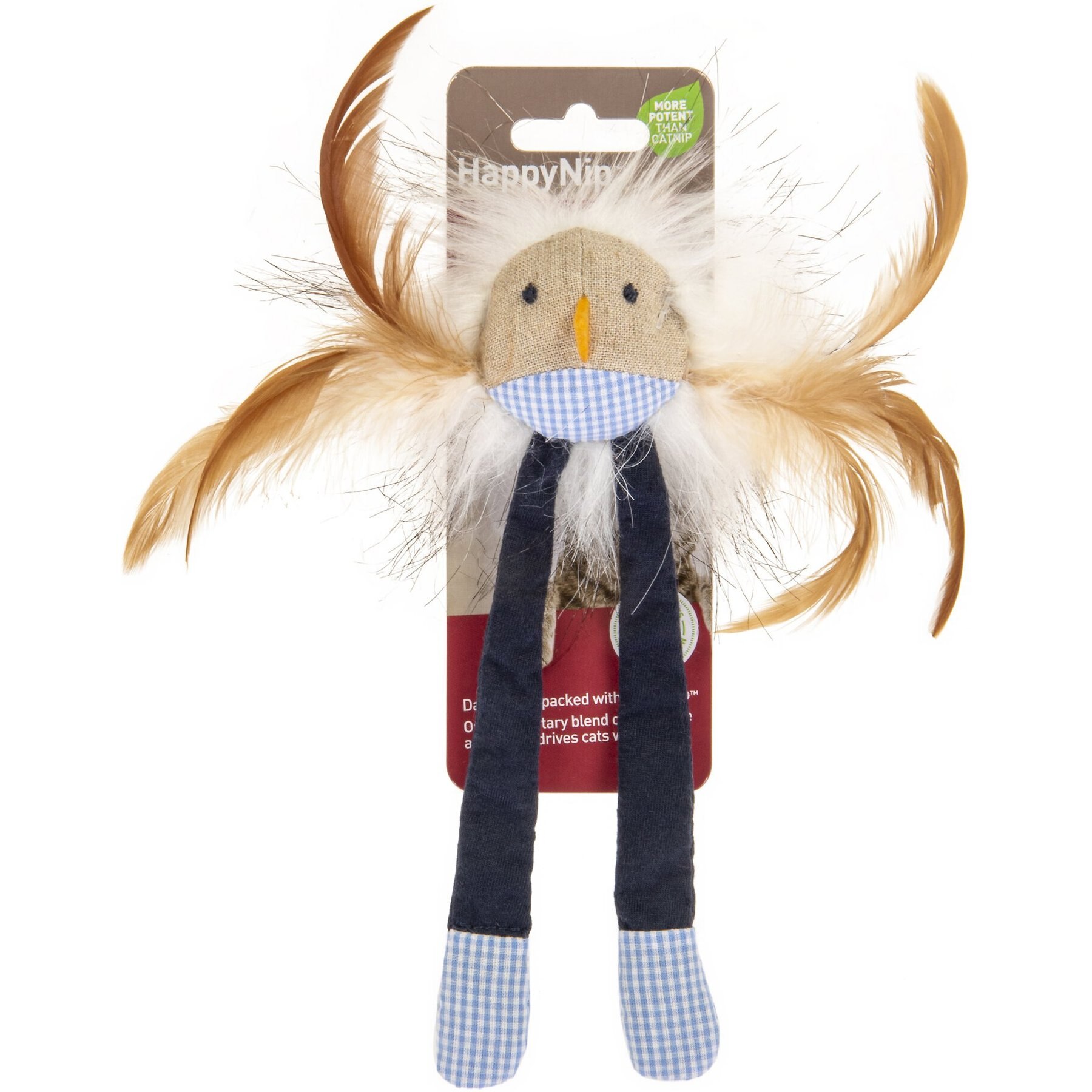 Petlinks Leggy Loon Catnip & Silvervine Dangler Feather Cat Toy, Mulitcolor, Medium