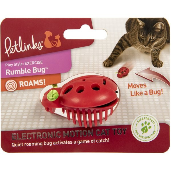 Petlinks Marble Mayhem Rolling Marble Racoon Cat Toy, Teal, Small