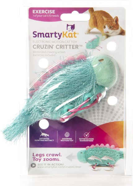 SmartyKat Cruzin' Critter Electronic Motion Cat Toy, Green, Medium slide 1 of 7