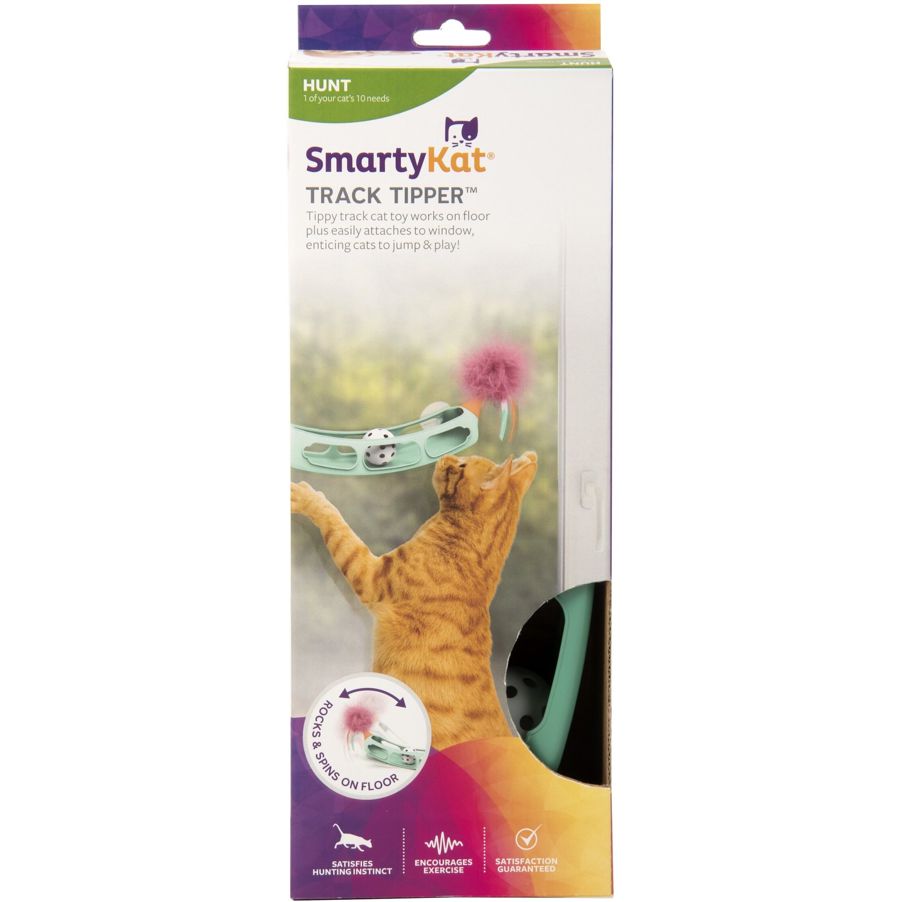 SmartyKat Track Tipper Suction Cup Ball Cat Toy