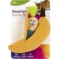 SmartyKat Playful Peeker Mouse & Banana Cat Toy, Yellow, Medium, 2 count