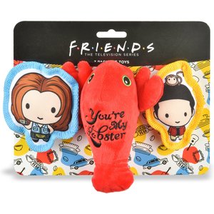 Fetch For Pets Friends V-Day "You're My Lobster" Squeaky Dog Toy, 3 count