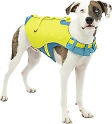 Kurgo Surf-n-Turf Dog Life Jacket, Yellow/Blue, Small