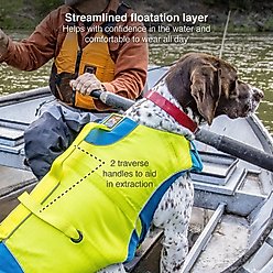 Kurgo Surf-n-Turf Dog Life Jacket, Yellow/Blue, Small slide 2 of 7