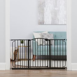 Regalo Pet Products Home Accents Super Wide Dog Gate, Black