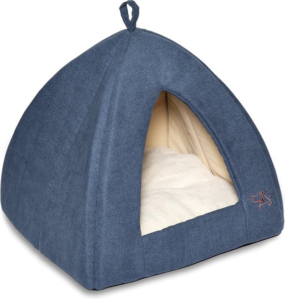Best Pet Supplies Dog & Cat Soft Tent-Bed, Navy, Medium slide 1 of 5