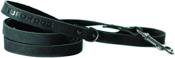 Euro-Dog Sport Style Luxury Leather Dog Leash, Black slide 1 of 3