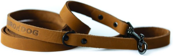 Euro-Dog Sport Style Luxury Leather Dog Leash, Tan slide 1 of 3