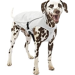 Kurgo Halifax Dog Rain Shell, Stormy White, X-Small