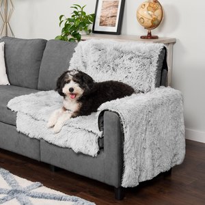 FurHaven Polyester Furniture Luxury Snuggle Spot Furniture Protector, Mist Gray