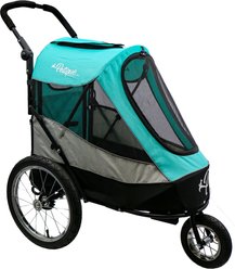 Petique Trailblazer Reflective Dog & Cat Bike Jogger, Neptune