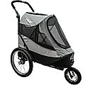 Petique Trailblazer Reflective Dog & Cat Bike Jogger, Space Gray