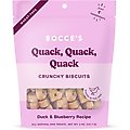 Bocce's Bakery Everyday Quack Quack Quack Biscuits Crunchy Dog Treats, 5-oz bag