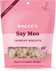 Bocce's Bakery Everyday Say Moooo Biscuits Crunchy Dog Treats, 5-oz bag