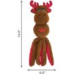 KONG Holiday Plush Wubba Santa Reindeer Dog Toy, Character Varies