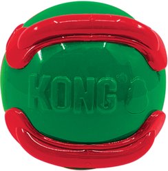 KONG Holiday Jaxx Brights Ball Dog Toy, Color Varies