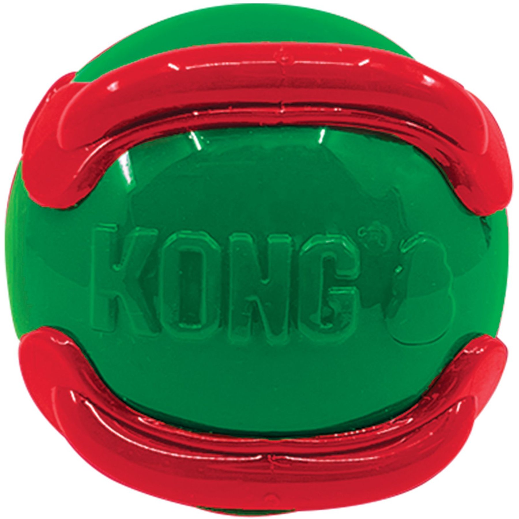 KONG Holiday Jaxx Brights Ball Dog Toy, Color Varies