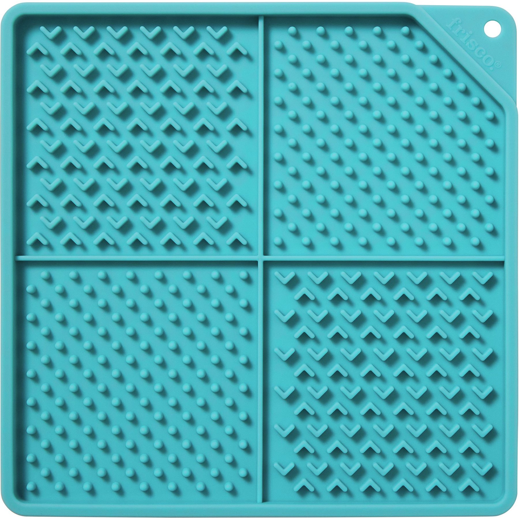 FRISCO Square Silicone Dog Cat Lick Mat Teal Chewy