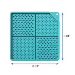 Frisco Square Silicone Dog & Cat Lick Mat, Teal slide 2 of 6