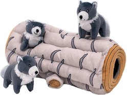 ZippyPaws Zippy Burrow Artic Wolf Plush Dog slide 1 of 2