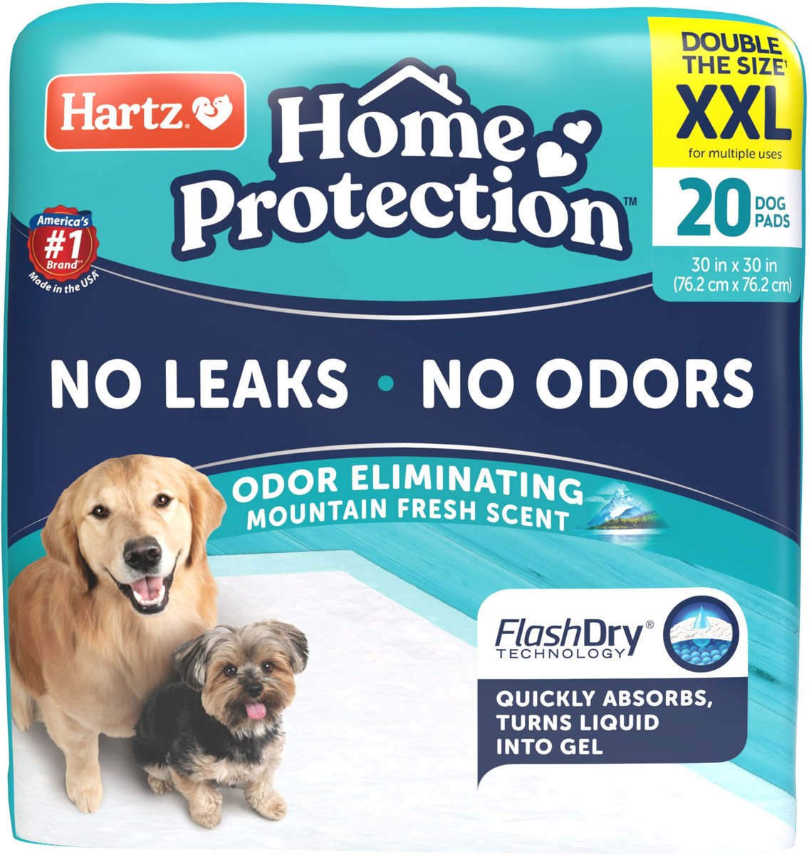 Hartz home protection 2025 dog pads 100 count