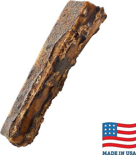 Bones & Chews Made in USA Elk Antler Split with Liver Flavor  Dog Chew, 5", bundle of  6 slide 1 of 8