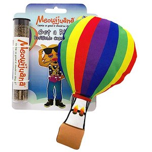 Meowijuana Get a Rise Balloon Refillable Plush Cat Toy with Catnip