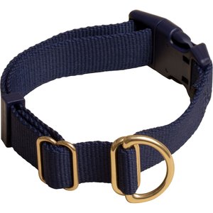Awoo Pack Standard Dog Collar, Navy, Medium: 12 to 19-in neck, 3/4-in wide