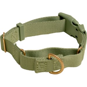Awoo Marty Martingale Dog Collar, Olive, Large: 16 to 22.5-in neck, 1-in wide