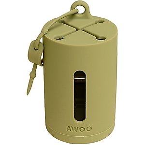 Awoo AwPoo Dog Poop Bag Holder, Olive