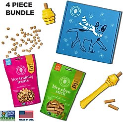 Project Hive Pet Company Interactive Dog Toys & Treats Bundle, Multicolor, 4 count, Small