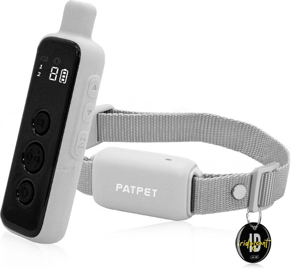 PATPET P651A Vibration & Beep Remote Dog Training Collar & NFC ID Tag, Grey slide 1 of 8