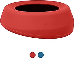 Kurgo Splash Free Wander Dog Water Bowl, Red, 24-oz