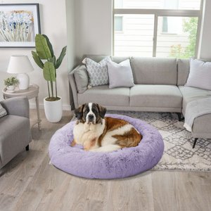 Best Friends by Sheri The Original Calming Donut Cat & Dog Bed, Lavender, X-Large