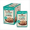 Wellness Tiny Tasters Tuna & Salmon Grain-Free Flaked Wet Cat Food, 1.75-oz pouch, case of 12