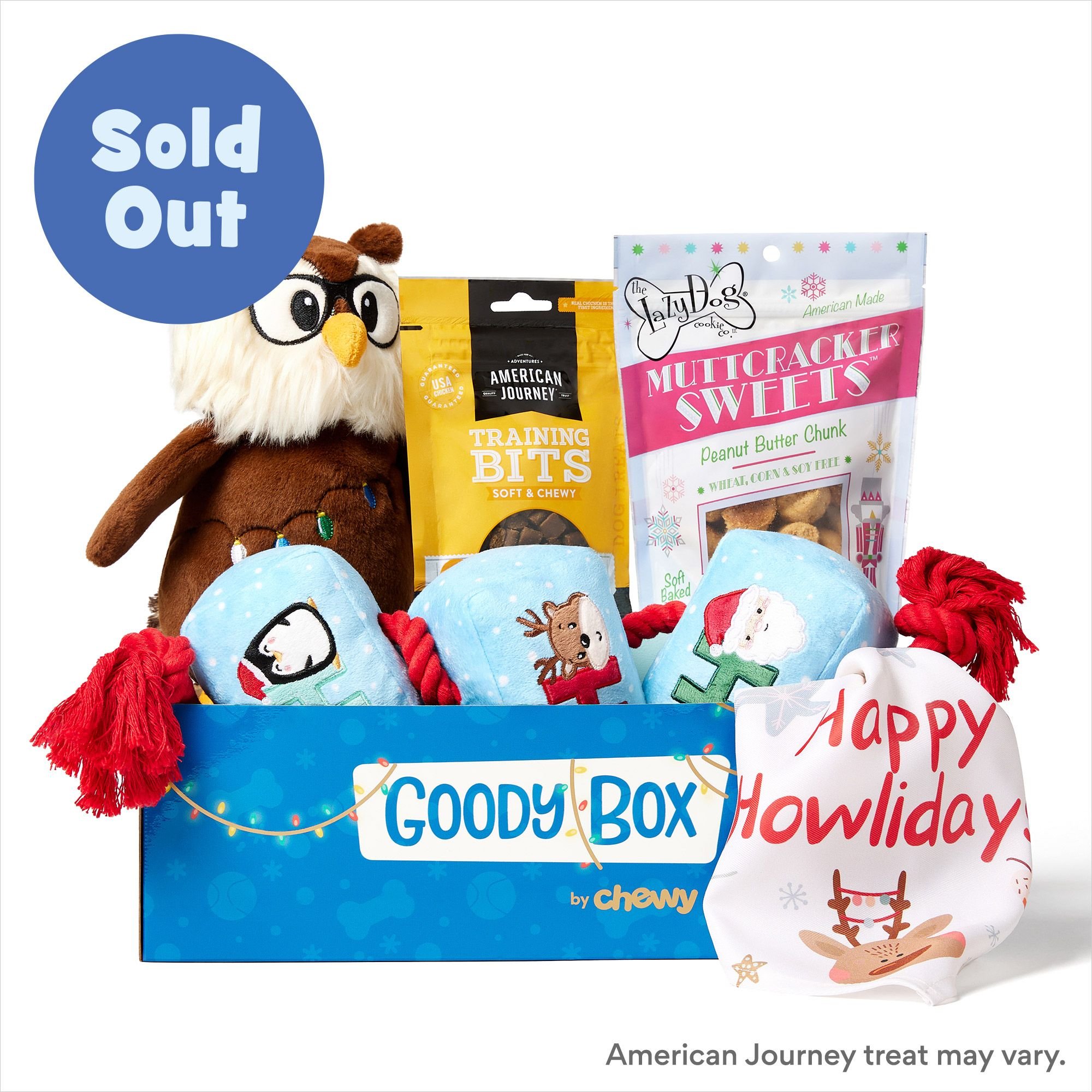 Goody Box Birthday Dog Toys & Treats, Medium/Large