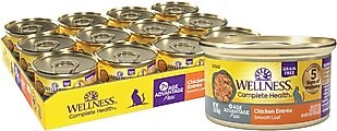 Wellness Complete Health Age Advantage Chicken Pate Wet Cat Food, 3-oz, 24 count