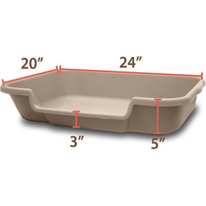Puppy Pan Dog, Cat & Small Animal Litter Pan, Large