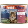 Feline Natural Chicken & Venison Feast Grain-Free Canned Cat Food, 6-oz, case of 12