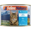 Feline Natural Beef Feast Grain-Free Canned Cat Food, 6-oz, case of 12