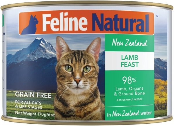 Feline Natural Lamb Feast Grain-Free Canned Cat Food, 6-oz, case of 12 slide 1 of 8