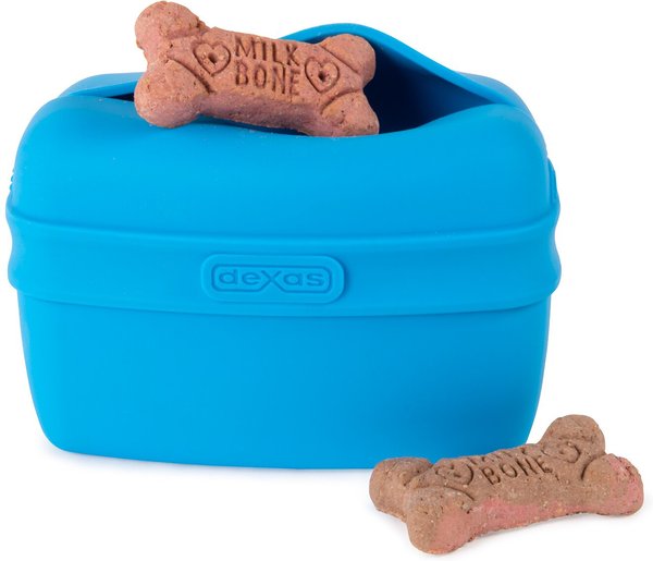 Dexas Popware for Pets Silicone Pooch Pouch Dog Treat Holder, Pro Blue slide 1 of 2