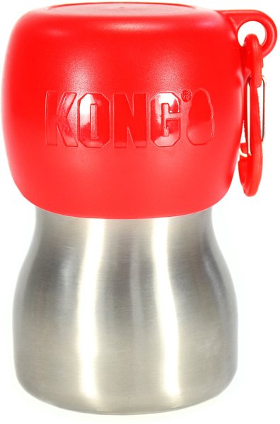 KONG H2O Dog Stainless Steel Bottle, Red, Small slide 1 of 4
