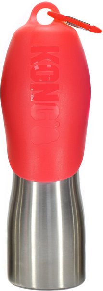 KONG H2O Dog Stainless Steel Bottle, Red, Large slide 1 of 4