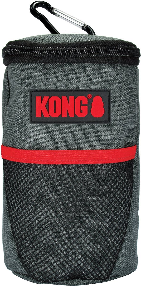 KONG Dog Treat Bag, Red & Black, Small