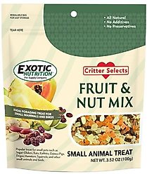 Exotic Nutrition Critter Selects Small Pet Fruit & Nut Mix, 3.52-oz bag