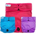 Paw Inspired Washable Female Dog Diaper, Variety Pack, Black Lining, Small, 3 count