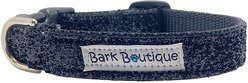 Bark Boutique Sparkle Standard Dog Collar, Black, X-Small: 5 to 10-in neck, 3/4-in wide