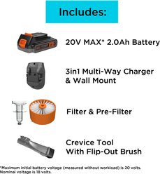 Black+Decker POWERSERIES Extreme Pet Cordless Stick Vacuum Cleaner slide 2 of 9